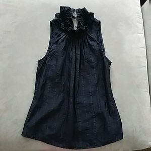 Black tank top blouse